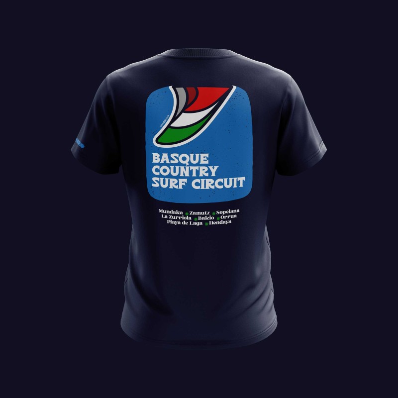 Men’s Surf Circuit T-Shirt | ZiroClub Basque Country Men’s Surf Circuit T-Shirt | ZiroClub Basque Country