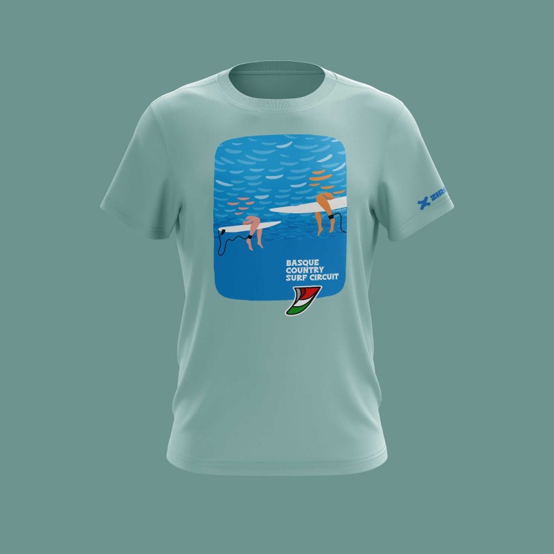 Men’s Surf T-Shirt | Basque Country Surf Circuit | ZiroClub Men’s Surf T-Shirt | Basque Country Surf Circuit | ZiroClub