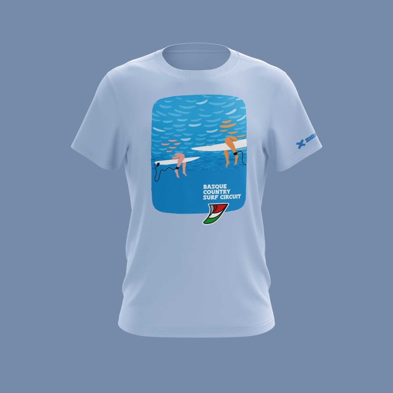 Men’s Surf T-Shirt | Basque Country Surf Circuit | ZiroClub Men’s Surf T-Shirt | Basque Country Surf Circuit | ZiroClub