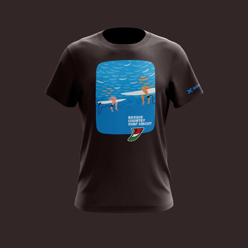 Men’s Surf T-Shirt | Basque Country Surf Circuit | ZiroClub Men’s Surf T-Shirt | Basque Country Surf Circuit | ZiroClub
