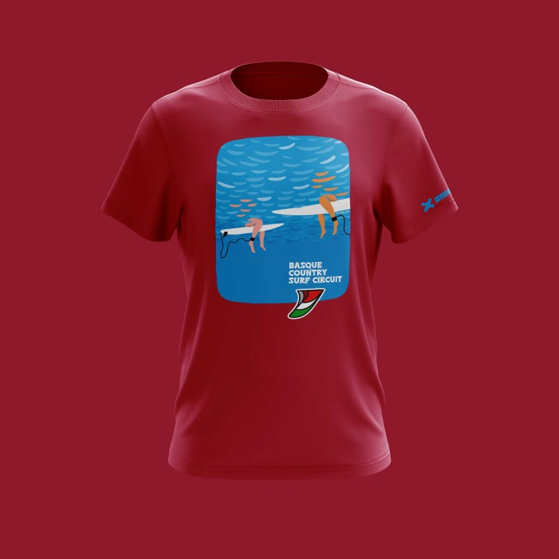 Men’s Surf T-Shirt | Basque Country Surf Circuit | ZiroClub Men’s Surf T-Shirt | Basque Country Surf Circuit | ZiroClub
