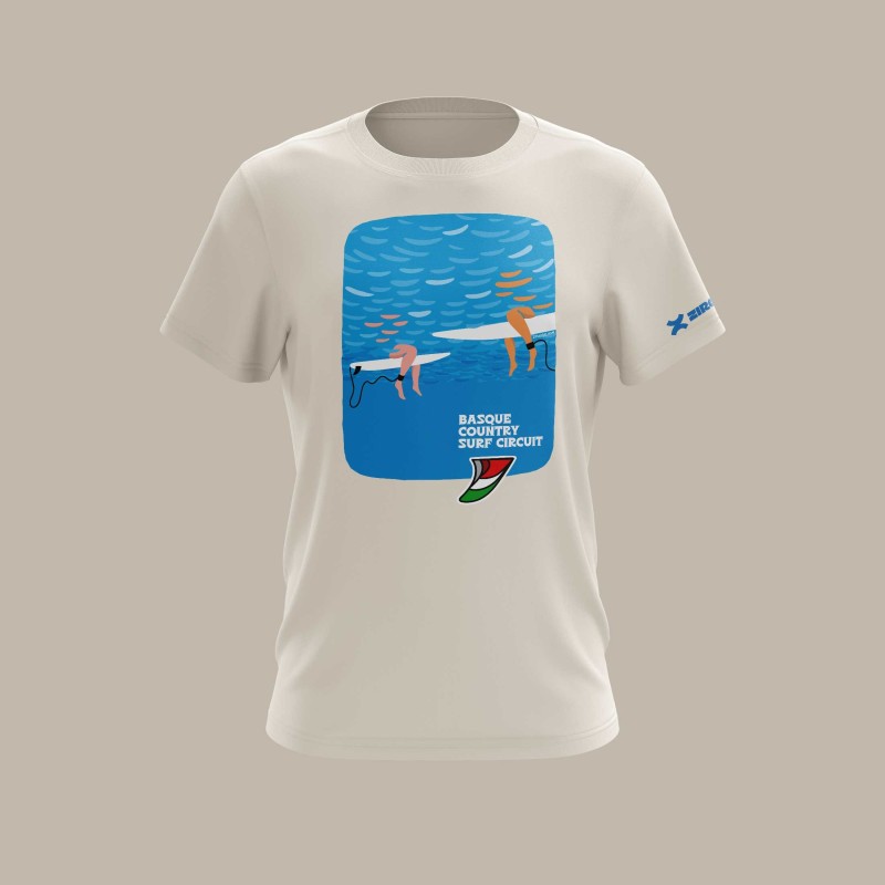 Men’s Surf T-Shirt | Basque Country Surf Circuit | ZiroClub Men’s Surf T-Shirt | Basque Country Surf Circuit | ZiroClub