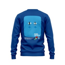 Men’s Basque Country Surf Circuit Two Surfers on the Shore Sweatshirt | Ziro Club