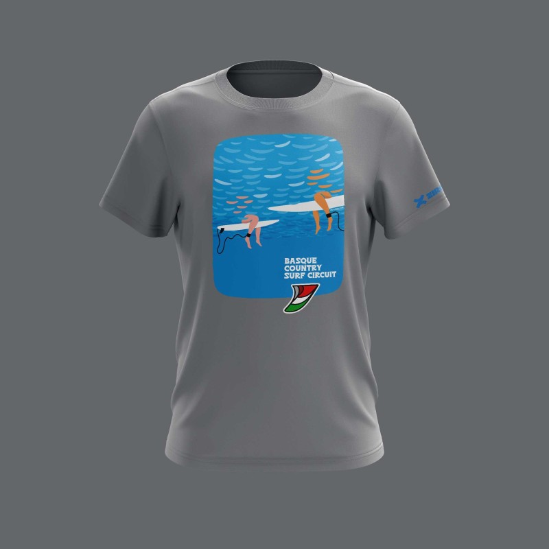 Men’s Surf T-Shirt | Basque Country Surf Circuit | ZiroClub Men’s Surf T-Shirt | Basque Country Surf Circuit | ZiroClub