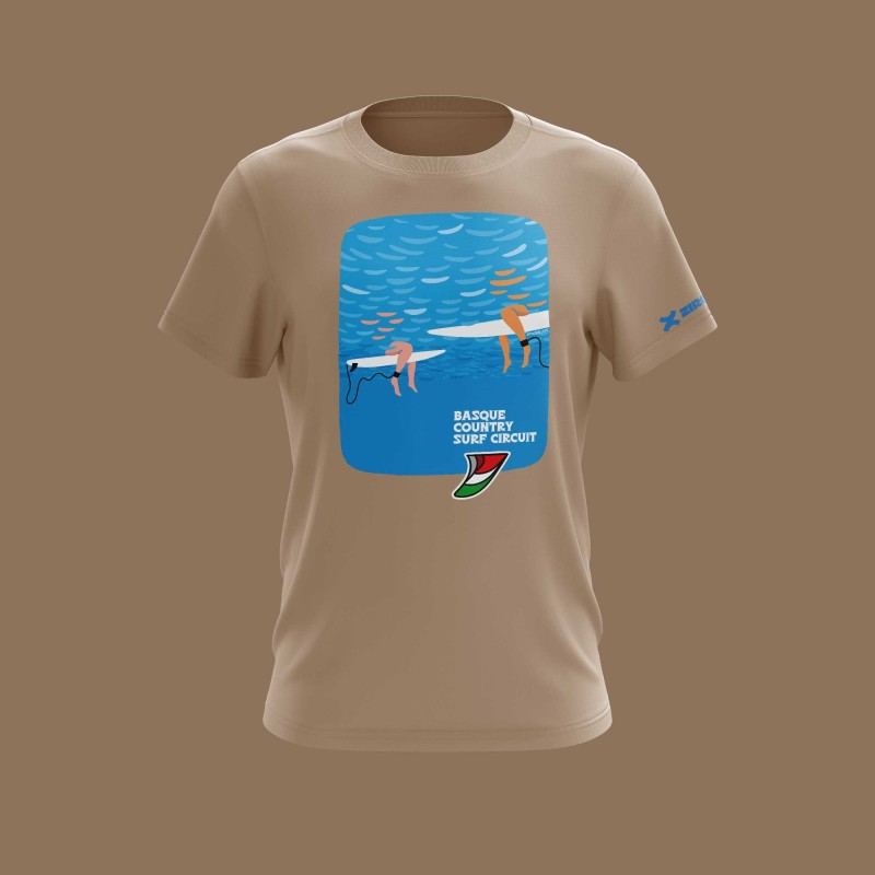 Men’s Surf T-Shirt | Basque Country Surf Circuit | ZiroClub Men’s Surf T-Shirt | Basque Country Surf Circuit | ZiroClub