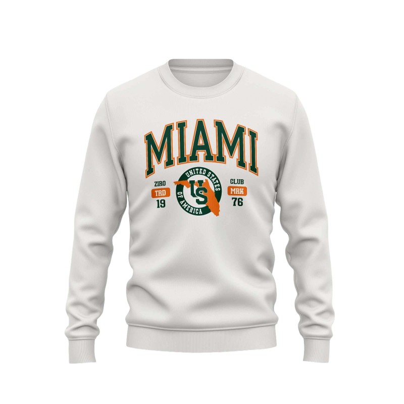Sudadera Hombre Miami College Varsity Style | Ziro Club