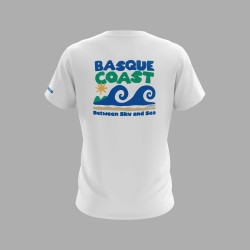 ZiroClub t-shirt with “Basque Coast – Between Sky and Sea” design – Free spirit