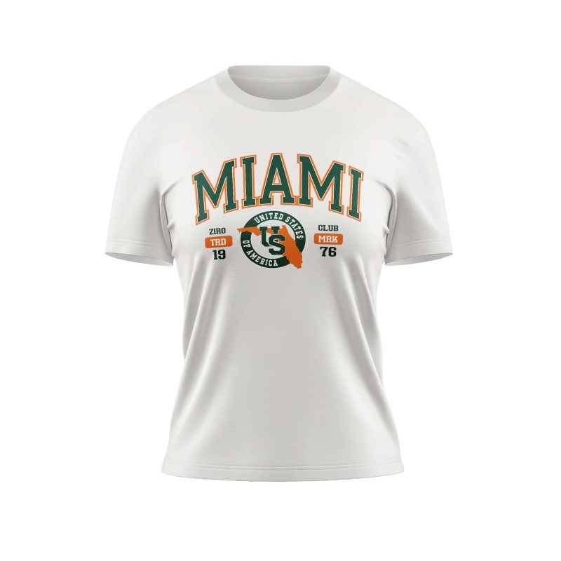 Camiseta Mujer Miami College Style | Ziro Club