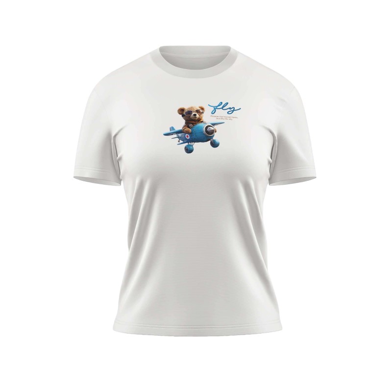 Camiseta Mujer Aviator Bear Fly | Ziro Club