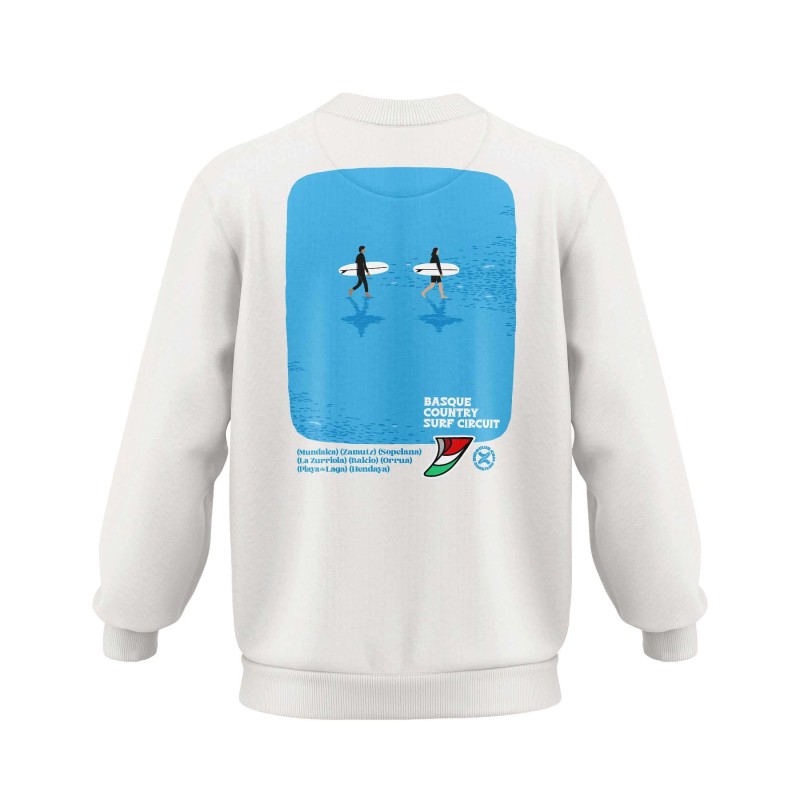 Basque Country Surf Circuit Two Surfers Sweatshirt – Ziro Club