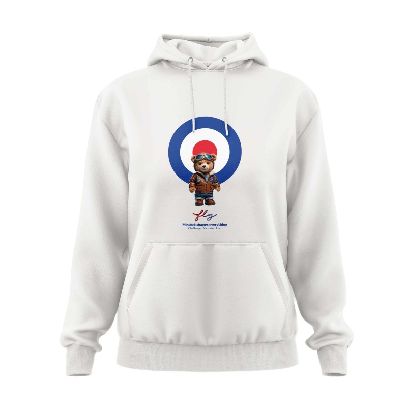 Hoodie Mujer RAF Aviator Bear | Ziro Club