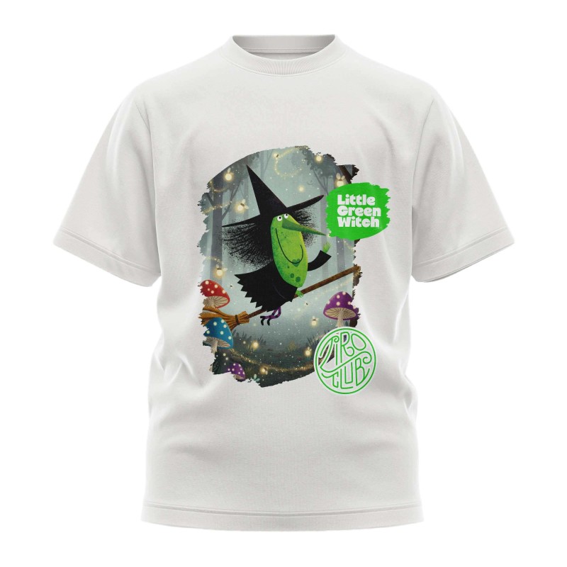 Camiseta Niño Little Green Witch Fantasía Infantil | Ziro Club