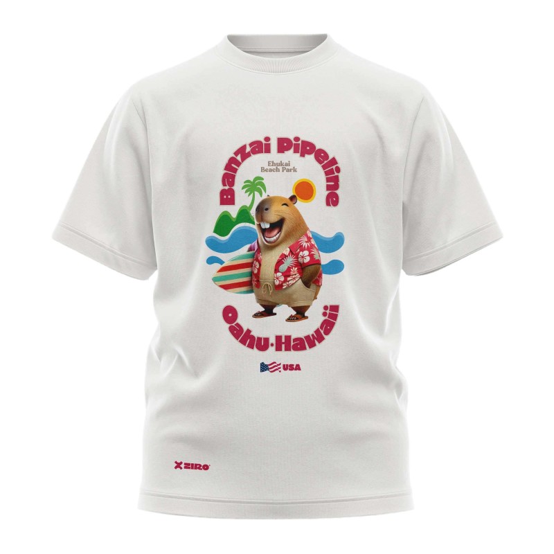 Camiseta Niño Hawaii Capibara Banzai Pipeline | Ziro Club