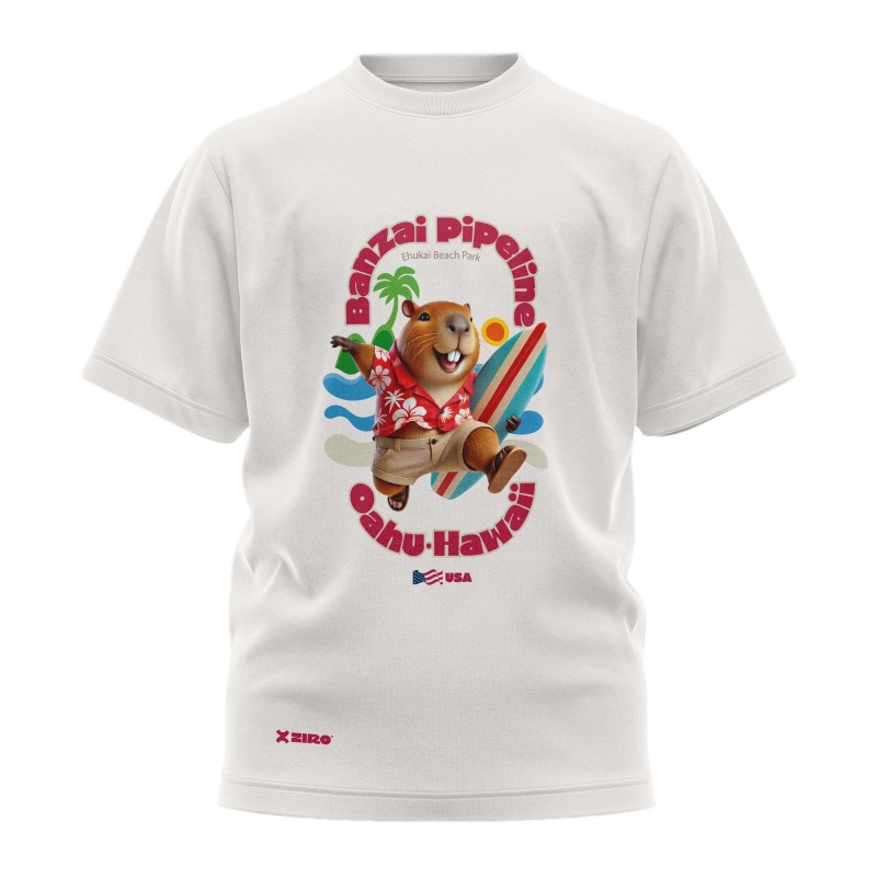 Camiseta Niño Hawaii Capibara Banzai Pipeline 2 | Ziro Club