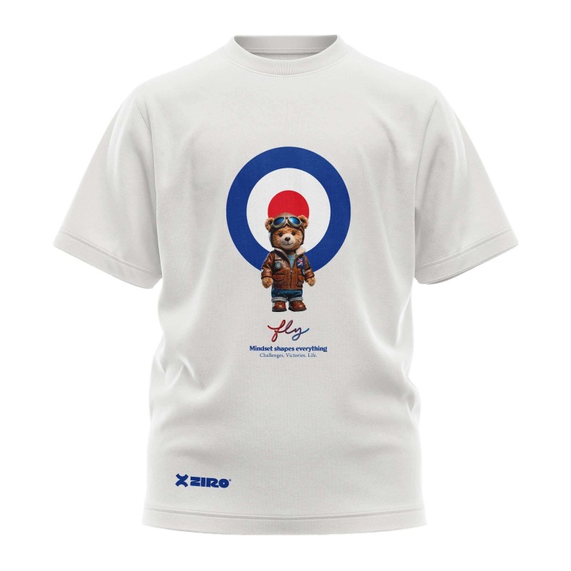 Kids’ Aviator Bear T-Shirt – Mindset Shapes Everything | Ziro Club