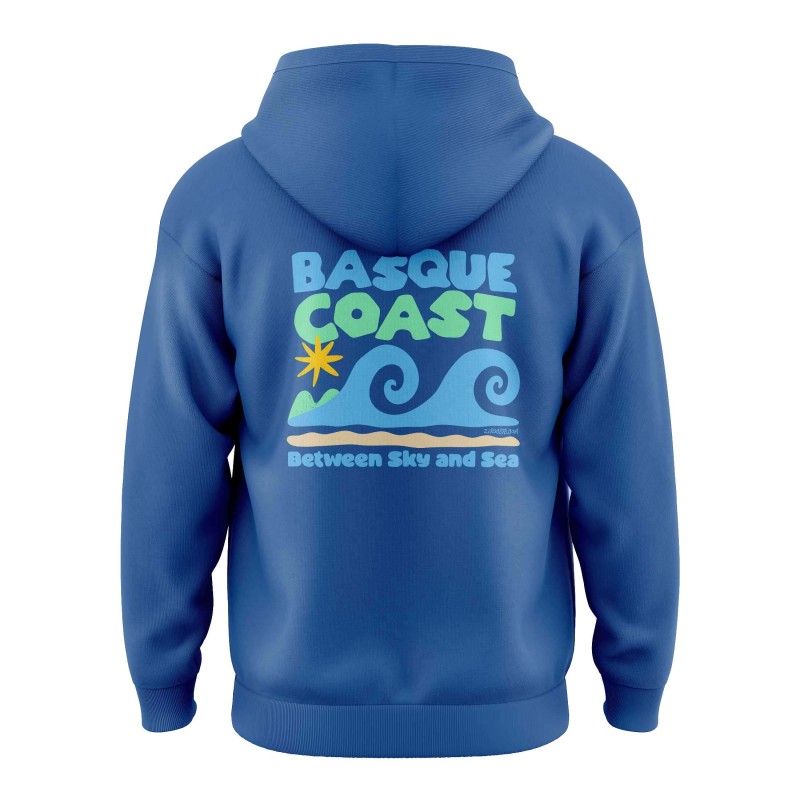 Sudadera Niño Basque Coast Azul Royal – Between Sky and Sea | Ziro Club