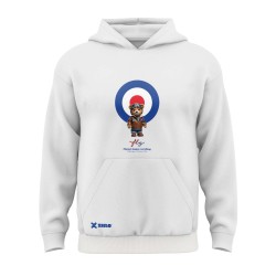 Kids’ Aviator Bear Fly Hoodie White – Mindset Shapes Everything | Ziro Club