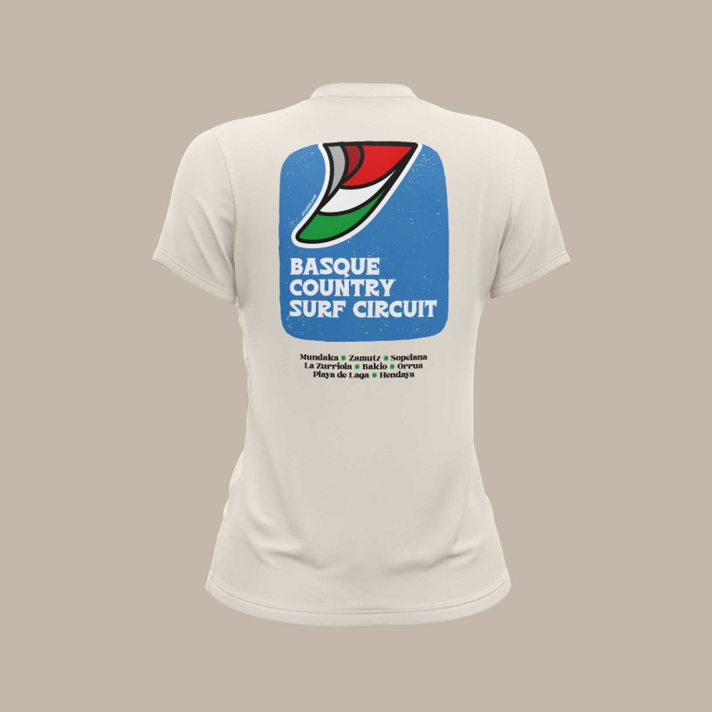 Women’s Basque Country Surf Circuit T-Shirt | ZiroClub Women’s Basque Country Surf Circuit T-Shirt | ZiroClub