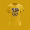 White men's t-shirt with ZIRO Social Club front print and Basque Country graphic. Classic fit and varsity style by ZiroClub.